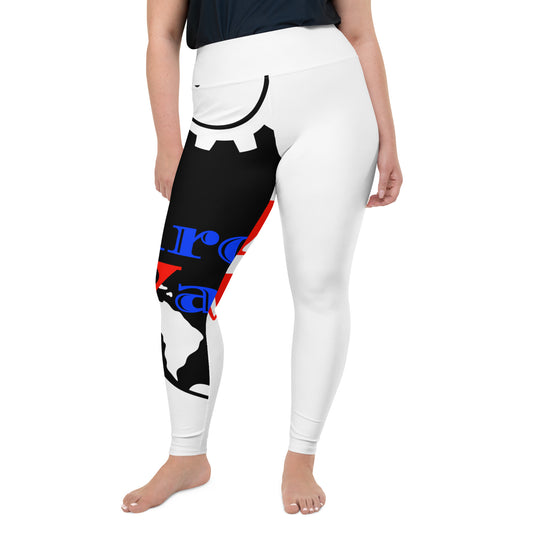 All-Over Print Logo Plus Size Leggings