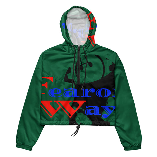 Women’s cropped logo windbreaker