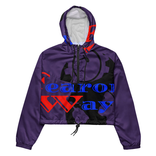 Women’s cropped logo windbreaker