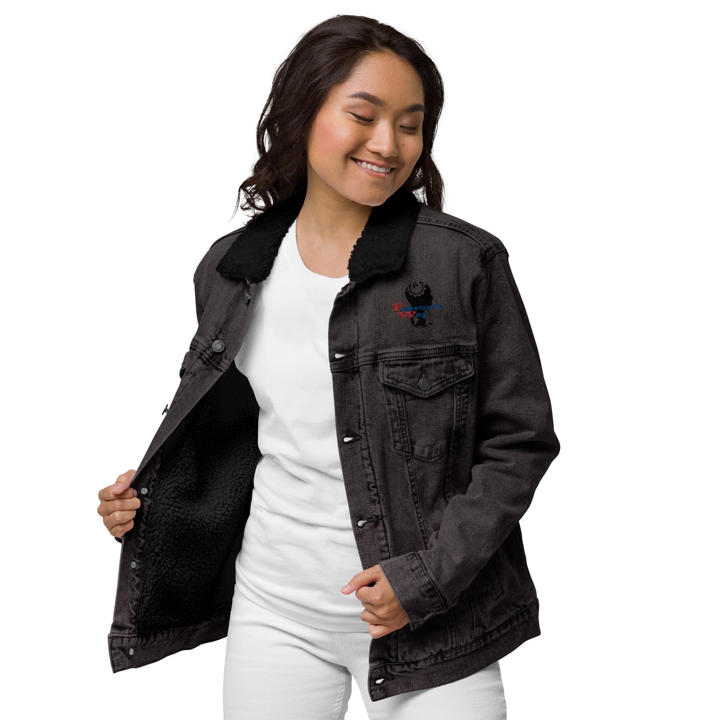 Unisex denim sherpa jacket